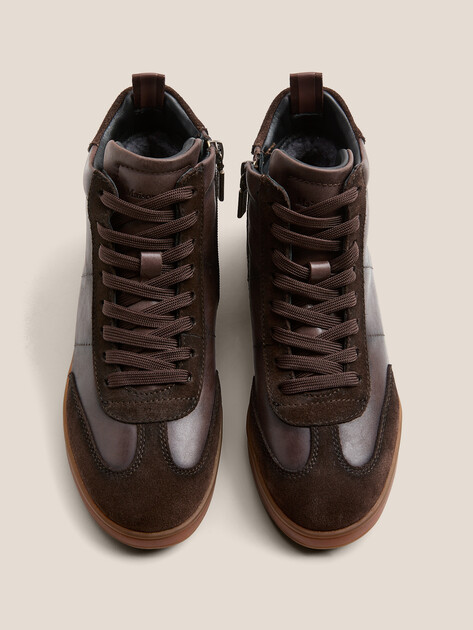 Женские высокие кеды MAISON DAVID, Артикул TMH3075F-1, темно-коричневый | 4705761. Ракурс 4 Женские высокие кеды MAISON DAVID, Артикул TMH3075F-1, темно-коричневый | 4705761. Ракурс 4