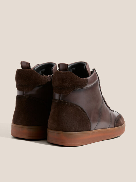Женские высокие кеды MAISON DAVID, Артикул TMH3075F-1, темно-коричневый | 4705761. Ракурс 5 Женские высокие кеды MAISON DAVID, Артикул TMH3075F-1, темно-коричневый | 4705761. Ракурс 5