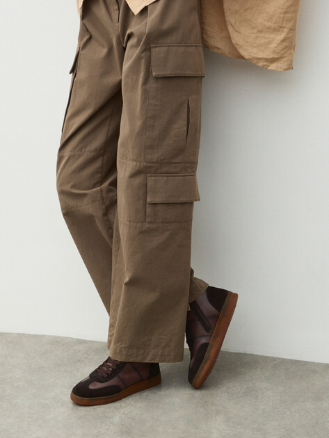 Женские Кеды Maison david TMH3075F-1 серовато-коричневый