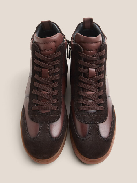 Женские Кеды Maison david TMH3075F-1 серовато-коричневый