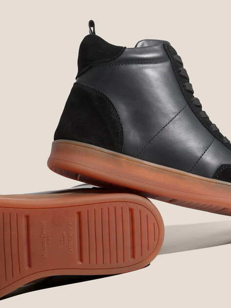 Женские высокие кеды MAISON DAVID, Артикул TMH3075F-1, антрацитовый | 4705817. Ракурс 3