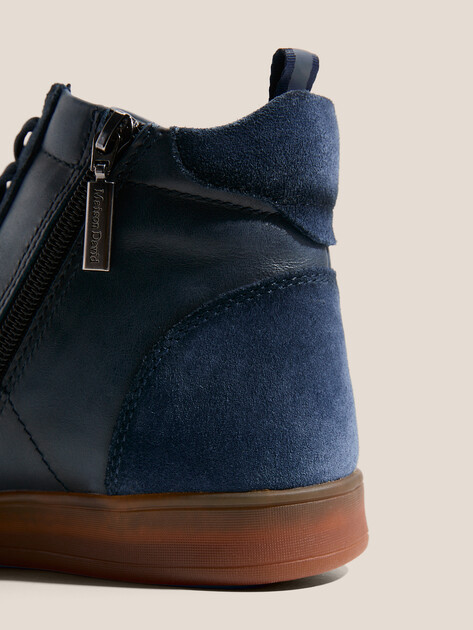Женские высокие кеды MAISON DAVID, Артикул TMH3075F-1, темно-синий | 4705845. Ракурс 3