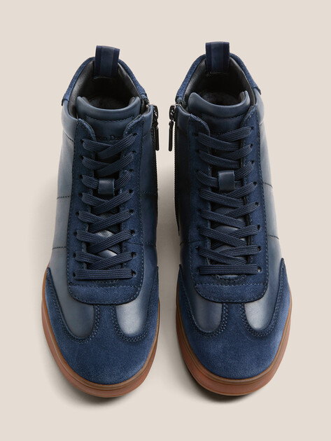 Женские высокие кеды MAISON DAVID, Артикул TMH3075F-1, темно-синий | 4705845. Ракурс 4