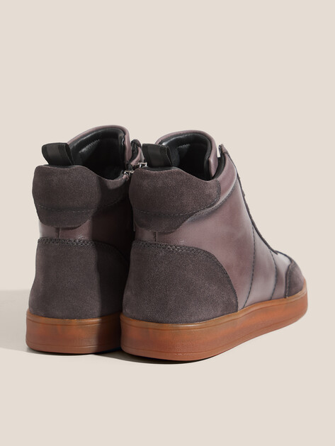 Женские высокие кеды MAISON DAVID, Артикул TMH3075F-1, фиолетово-серый | 4705873. Ракурс 5