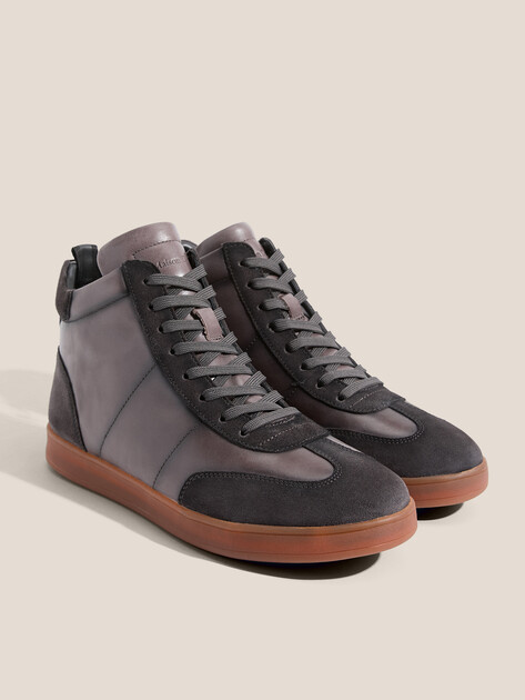 Мужские высокие кеды MAISON DAVID, Артикул TMH3070F-1, коричнево-фиолетовый | 4707196. Ракурс 2
