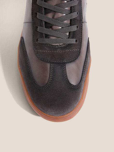 Мужские высокие кеды MAISON DAVID, Артикул TMH3070F-1, коричнево-фиолетовый | 4707196. Ракурс 3