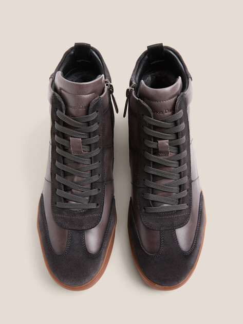 Мужские высокие кеды MAISON DAVID, Артикул TMH3070F-1, коричнево-фиолетовый | 4707196. Ракурс 4