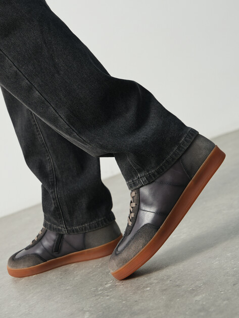 Мужские высокие кеды MAISON DAVID, Артикул TMH3070F-1, серый | 4707252. Ракурс 6 Мужские высокие кеды MAISON DAVID, Артикул TMH3070F-1, серый | 4707252. Ракурс 6