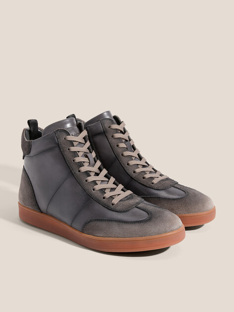 Мужские высокие кеды MAISON DAVID, Артикул TMH3070F-1, серый | 4707252. Ракурс 2 Мужские высокие кеды MAISON DAVID, Артикул TMH3070F-1, серый | 4707252. Ракурс 2