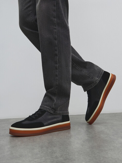 Мужские высокие кеды MAISON DAVID, Артикул TMH3285F-1, черный | 4707267. Ракурс 6