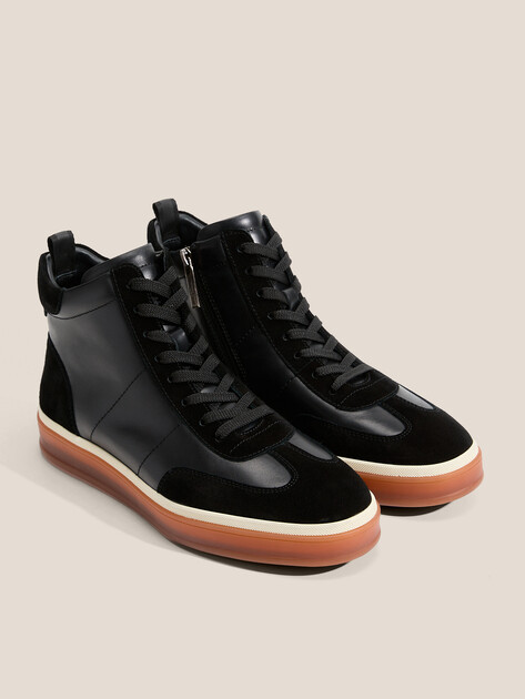 Мужские высокие кеды MAISON DAVID, Артикул TMH3285F-1, черный | 4707267. Ракурс 2
