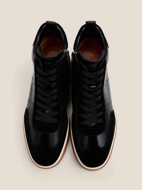 Мужские высокие кеды MAISON DAVID, Артикул TMH3285F-1, черный | 4707267. Ракурс 4