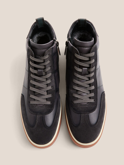 Мужские высокие кеды MAISON DAVID, Артикул TMH3285F-1, серо-коричневый | 4707365. Ракурс 4