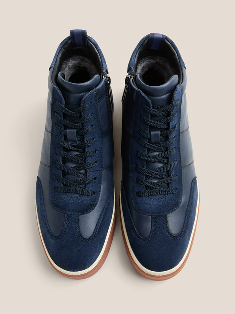 Мужские высокие кеды MAISON DAVID, Артикул TMH3285F-1, сапфировый | 4707393. Ракурс 4