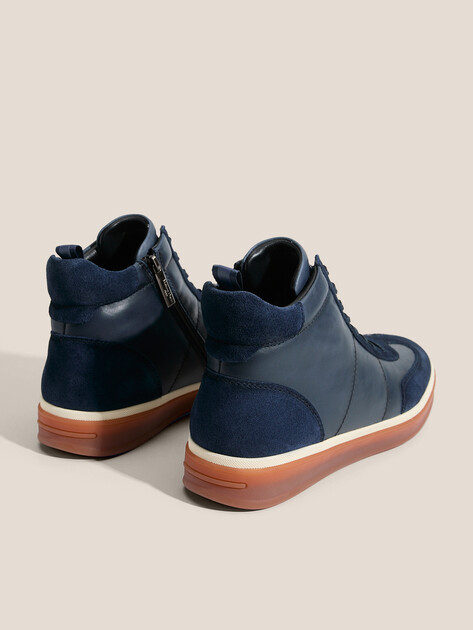 Мужские высокие кеды MAISON DAVID, Артикул TMH3285F-1, сапфировый | 4707393. Ракурс 5