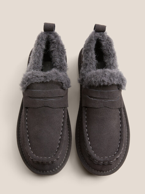 Женские лоферы TENDANCE, Артикул WD55-63/С966, темно-серый | 4709465. Ракурс 4