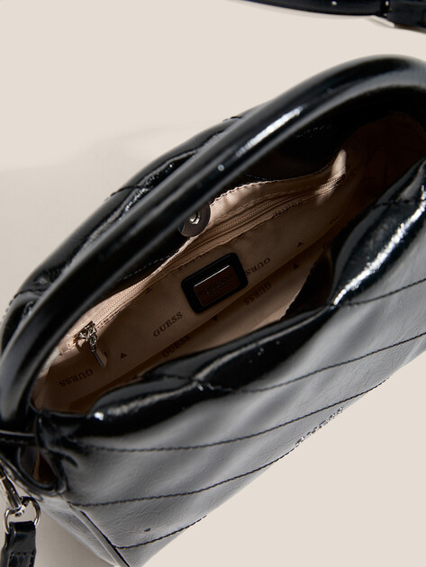 Женская сумка GUESS AMYS DRAWSTRING CROSSBODY, Артикул HWMY9659160, черный | 4712499. Ракурс 4 Женская сумка GUESS AMYS DRAWSTRING CROSSBODY, Артикул HWMY9659160, черный | 4712499. Ракурс 4