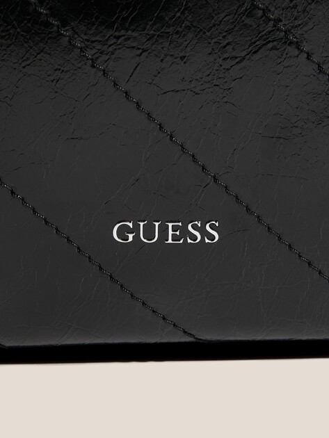 Женская сумка  GUESS AMYS DRAWSTRING TOTE, Артикул HWMY9659220, черный | 4712510. Ракурс 2