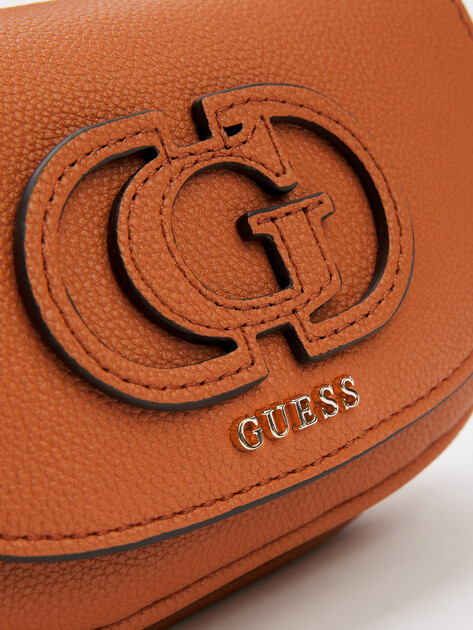 Кросс-боди GUESS CALEBRA MINI CNVRTBL XBDY FLAP, Артикул HWBG9536780, светло-коричневый | 4712559. Ракурс 2 Кросс-боди GUESS CALEBRA MINI CNVRTBL XBDY FLAP, Артикул HWBG9536780, светло-коричневый | 4712559. Ракурс 2