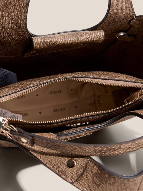 Женский тоут GUESS CALISTA MINI TOTE, Артикул HWSG7334750, темно-бежевый | 4712614. Ракурс 4