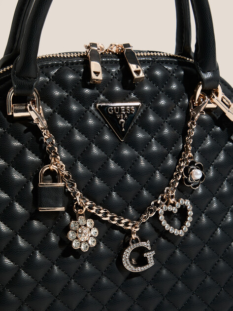 Женская сумка GUESS EVERLEE DOME SATCHEL, Артикул HWEG8679050, черный | 4712661. Ракурс 2 Женская сумка GUESS EVERLEE DOME SATCHEL, Артикул HWEG8679050, черный | 4712661. Ракурс 2