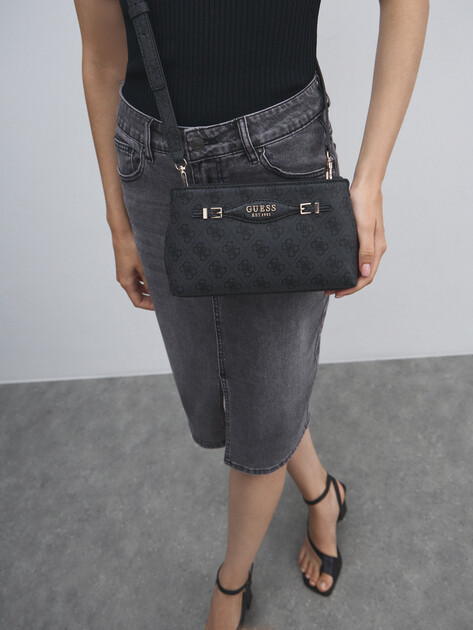 Кросс-боди GUESS KATYA CROSSBODY TOP ZIP, Артикул HWSG9652120, темно-серый | 4712765. Ракурс 5 Кросс-боди GUESS KATYA CROSSBODY TOP ZIP, Артикул HWSG9652120, темно-серый | 4712765. Ракурс 5