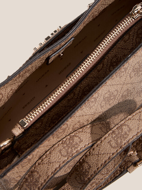 Кросс-боди GUESS KATYA CROSSBODY TOP ZIP, Артикул HWSG9652120, темно-бежевый | 4712767. Ракурс 4