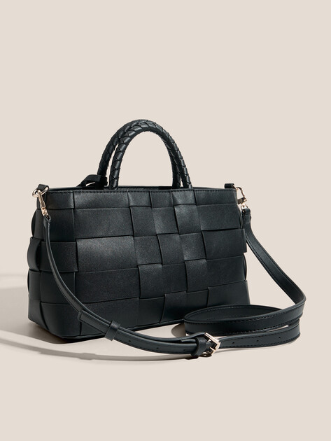Женский тоут GUESS MAYLEE GIRLFRIEND SATCHEL, Артикул HWWG9661060, черный | 4712833. Ракурс 3