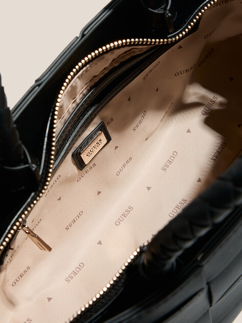 Женский тоут GUESS MAYLEE GIRLFRIEND SATCHEL, Артикул HWWG9661060, черный | 4712833. Ракурс 4