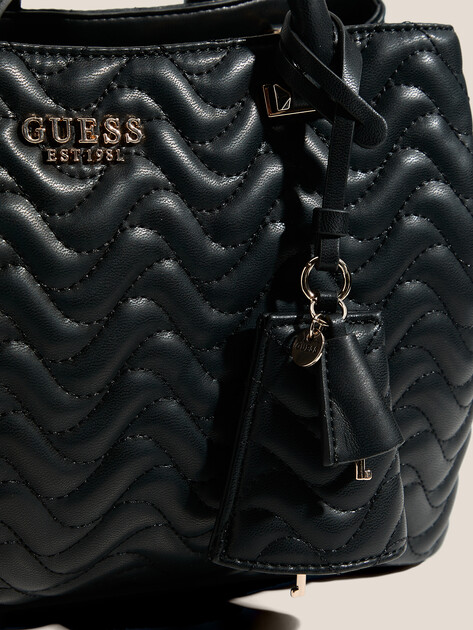 Женский тоут GUESS MELISANDRA LRG TRI COMP STCHL, Артикул HWQG9653070, черный | 4712874. Ракурс 2 Женский тоут GUESS MELISANDRA LRG TRI COMP STCHL, Артикул HWQG9653070, черный | 4712874. Ракурс 2