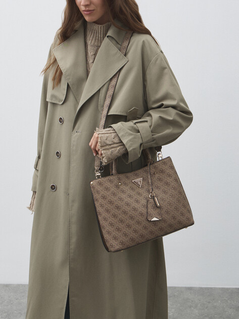 Женский тоут GUESS MERIDIAN II GIRLFRIEND SATCHEL, Артикул HWSG6974060, темно-бежевый | 4712902. Ракурс 5 Женский тоут GUESS MERIDIAN II GIRLFRIEND SATCHEL, Артикул HWSG6974060, темно-бежевый | 4712902. Ракурс 5