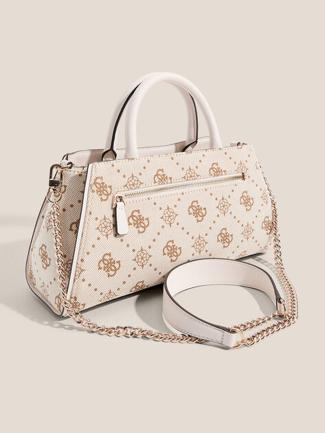 Женский тоут GUESS NEDA GIRLFRIEND SATCHEL, Артикул HWCP9654060, светло-бежевый | 4712979. Ракурс 3