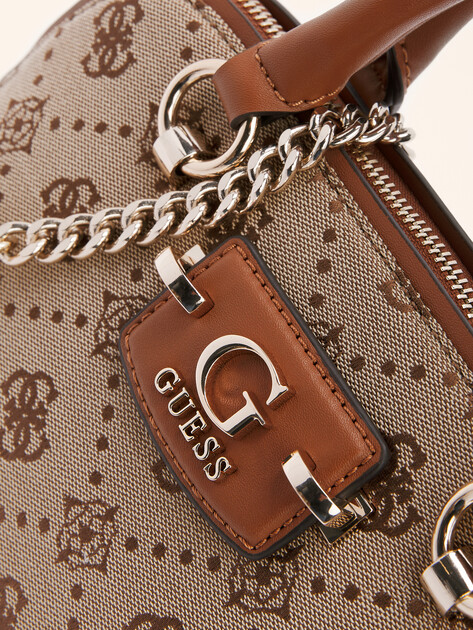 Женский тоут GUESS NEDA DOME SATCHEL, Артикул HWJP9654050, бежевый | 4712985. Ракурс 2