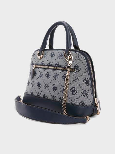 Женский тоут GUESS NEDA DOME SATCHEL, Артикул HWJP9654050, светло-серый | 4712987. Ракурс 3