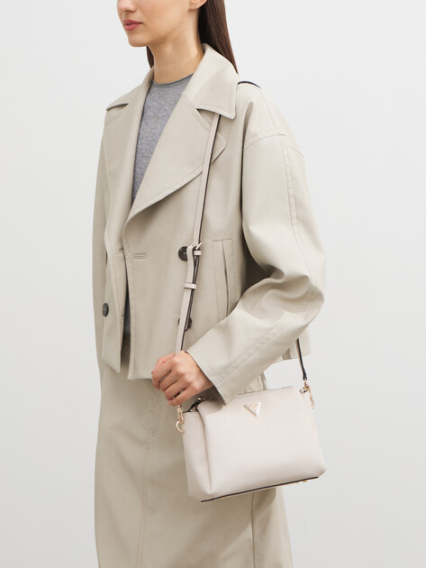 Кросс-боди GUESS NOELLE II TRI COMP CROSSBODY, Артикул HWZG9672120, молочно-бежевый | 4713051. Ракурс 5