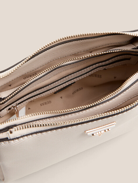 Кросс-боди GUESS NOELLE II TRI COMP CROSSBODY, Артикул HWZG9672120, молочно-бежевый | 4713051. Ракурс 4