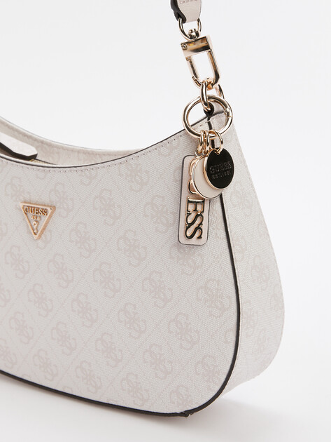 Женская сумка  GUESS NOELLE II TOP ZIP SHOULDER BAG, Артикул HWBG9672180, белый | 4713082. Ракурс 2