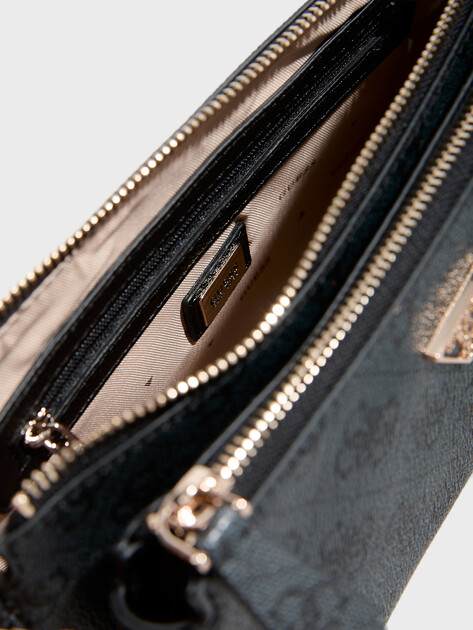 Женская сумка через плечо кросс-боди GUESS NOELLE II DBL POUCH CROSSBODY, Артикул HWBG9672710, темно-серый | 4713156. Ракурс 4