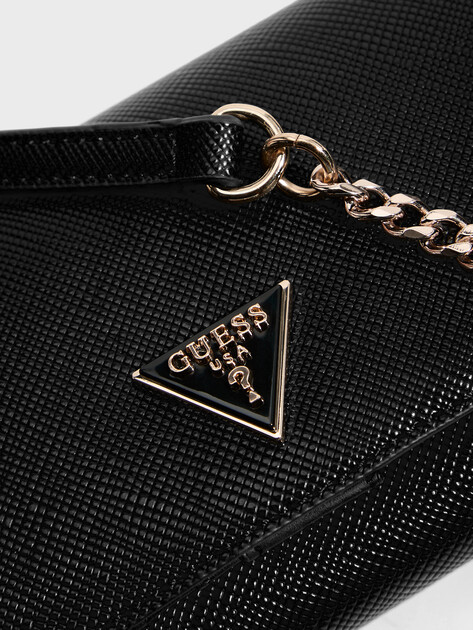 Кросс-боди GUESS NOELLE II XBODY FLAP ORGANIZER, Артикул HWZG9672750, черный | 4713179. Ракурс 2