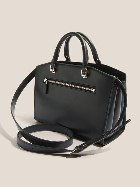 Женский тоут GUESS QUEENSLAND LUXURY SATCHEL, Артикул HWVG9655060, черный | 4713260. Ракурс 3