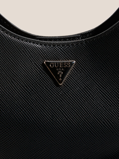 Женская сумка  GUESS ROSALBA SMALL HOBO CROSSBODY, Артикул HWZG9657010, черный | 4713286. Ракурс 2