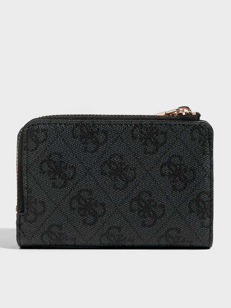 Женское портмоне GUESS LAUREL II SLG ZIP ARND CRD CSE, Артикул SWSG7459156, темно-серый | 4713564. Ракурс 2