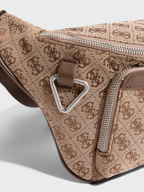 Мужская поясная сумка GUESS MILANO MAXI BUM BAG W FRONT P, Артикул HMMISTP5156, темно-бежевый | 4713679. Ракурс 2
