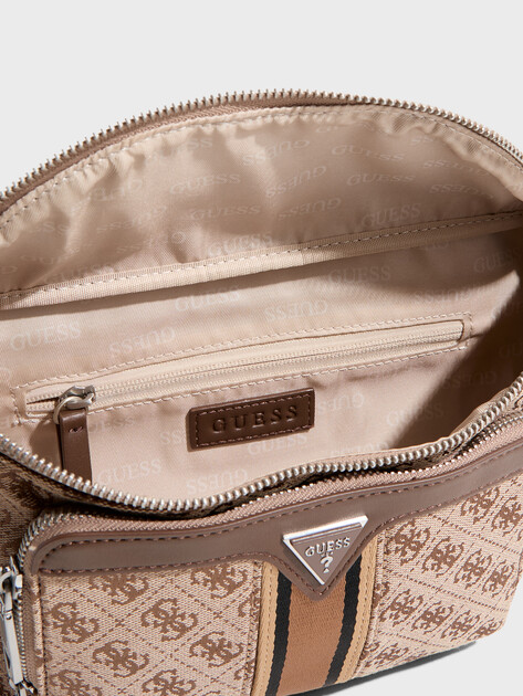 Мужская поясная сумка GUESS MILANO MAXI BUM BAG W FRONT P, Артикул HMMISTP5156, темно-бежевый | 4713679. Ракурс 4