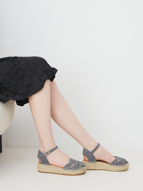 Женские эспадрильи LA MAISON DE L'ESPADRILLE, Артикул RV514, серый | 4716815. Ракурс 2