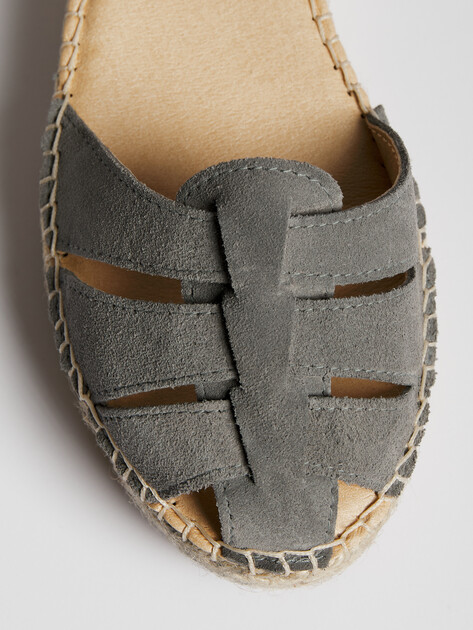 Женские эспадрильи LA MAISON DE L'ESPADRILLE, Артикул RV514, серый | 4716815. Ракурс 6