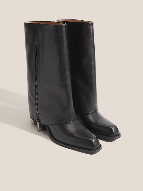 Высокие казаки TENDANCE, Артикул CLF973K-08, черный | 4718672. Ракурс 2