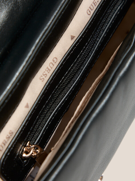 Кросс-боди GUESS SUNETRA MINI CNVRTBL XBDY FLAP, Артикул HWNG7534780, черный | 4719595. Ракурс 4