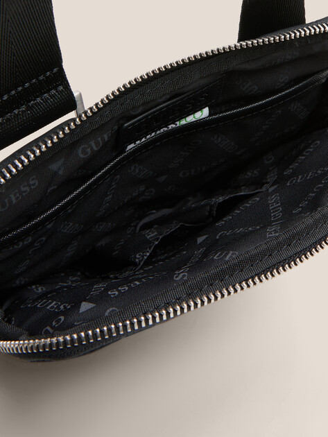 Мужская сумка  GUESS MILANO CROSSBODY FLAT, Артикул HMMINYP5223, черный | 4719959. Ракурс 3