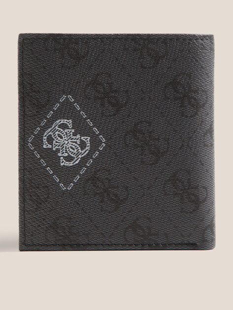 Мужское портмоне GUESS MILANO BIFOLD S, Артикул SMMACTLEA22, темно-серый | 4719977. Ракурс 2 Мужское портмоне GUESS MILANO BIFOLD S, Артикул SMMACTLEA22, темно-серый | 4719977. Ракурс 2